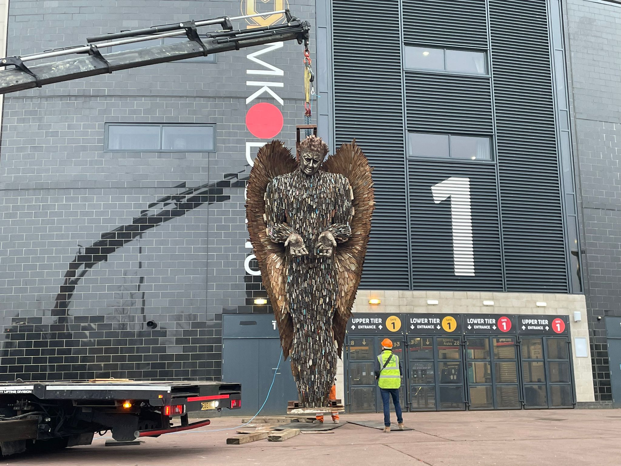 Knife Angel Arrives In Milton Keynes   WhatsApp Image 2022 12 01 At 15.24.07 